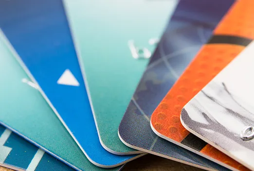 cartes en plastique