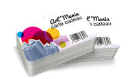 cartes de visite transparentes