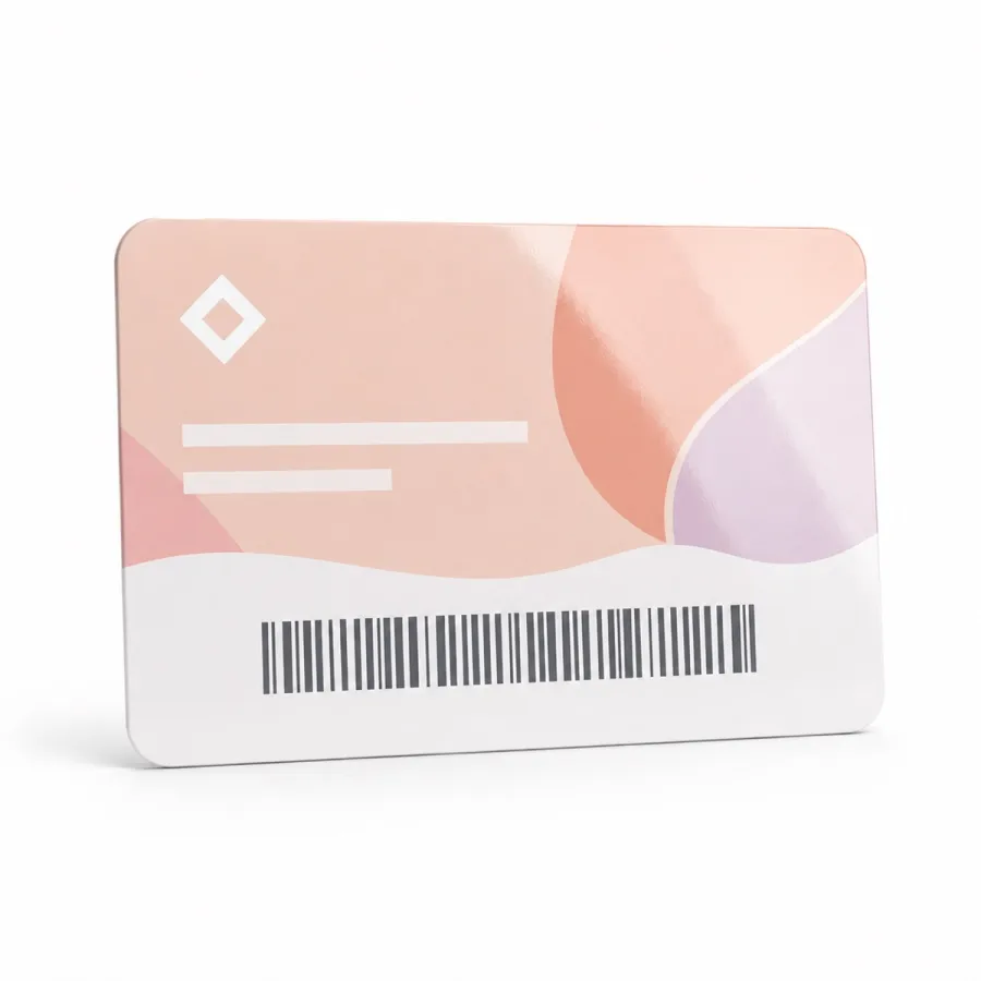 Carte de fidélité PVC avec code-barres