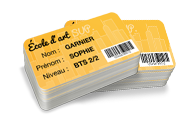 carte etudiant avec personnalisation