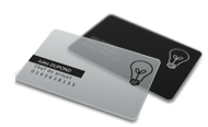 cartes de visite transparentes