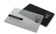 Carte de visite PVC transparente avec logo
