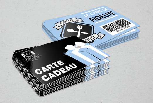 cartes en plastique