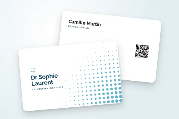 Design « Dr Sophie Laurent » pour carte de visite à commander en ligne (santé et bien-être, trame de points)