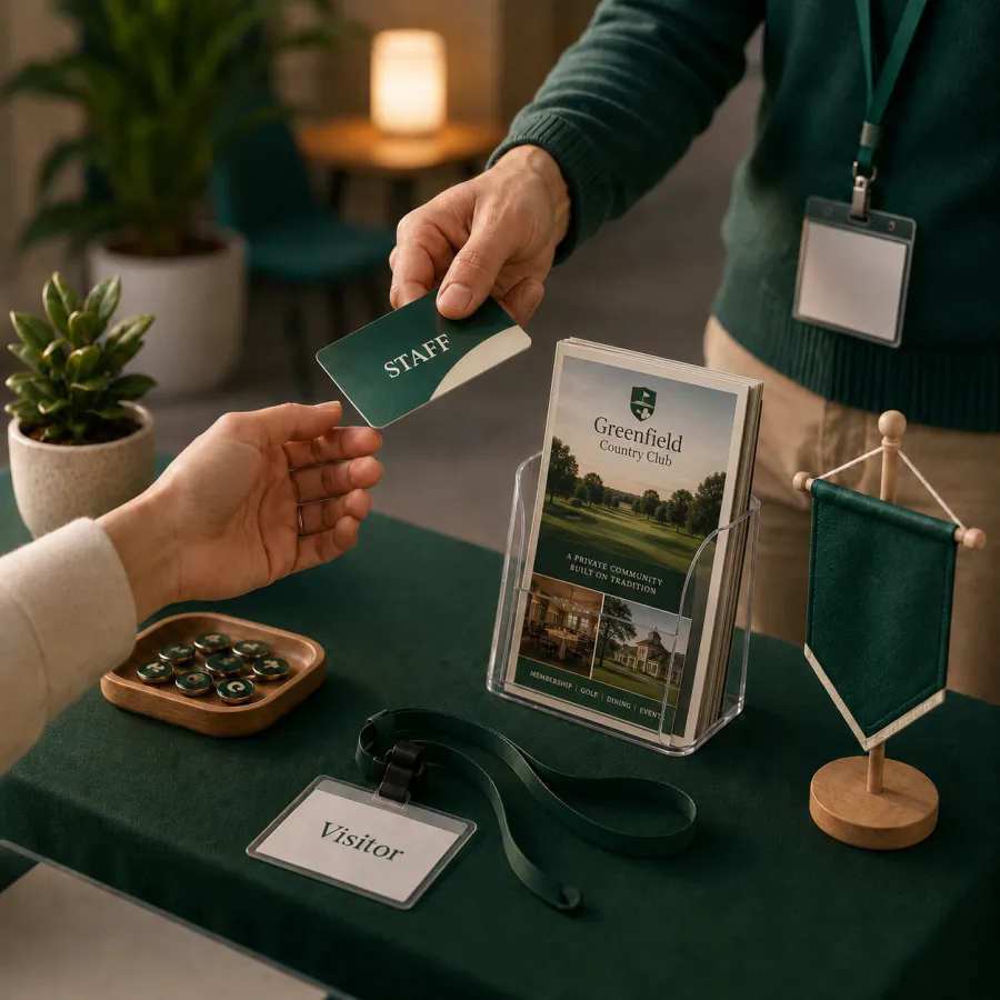 Carte de membre remise sur un stand associatif