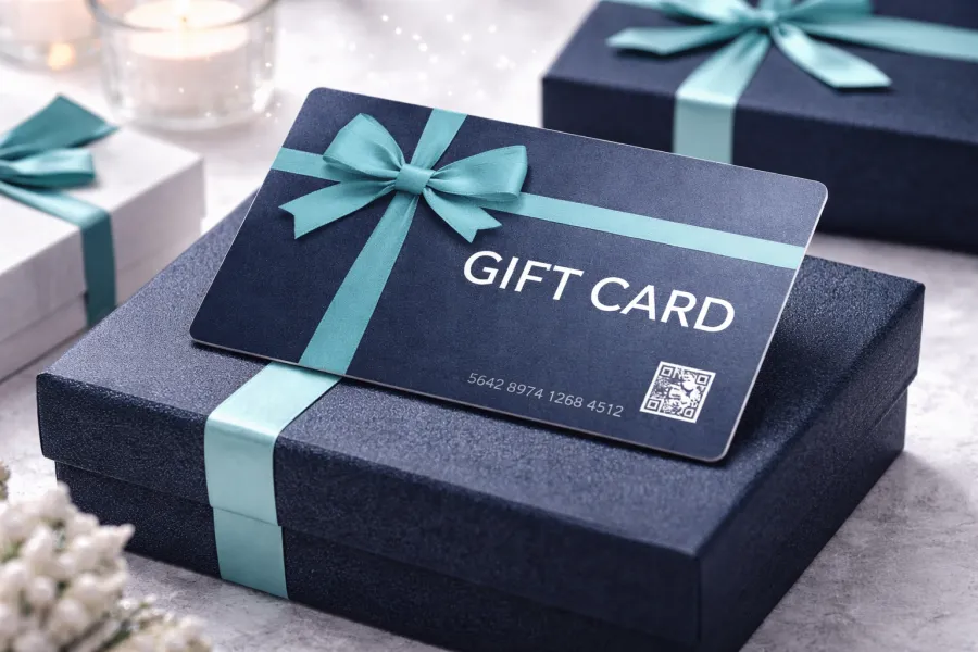 Carte de fidélité et carte cadeau d'un commerce de proximité